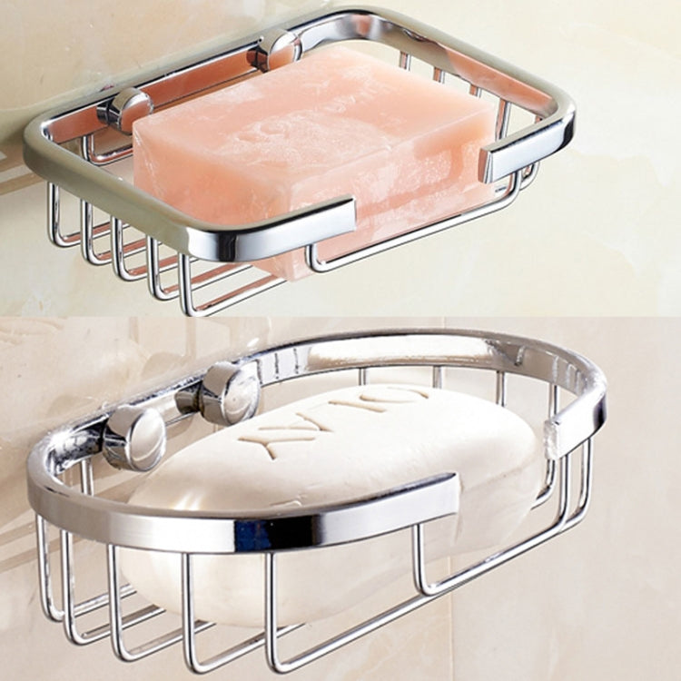 Stainless Steel Wall-Mounted Bathroom Soap Storage Rack, Square