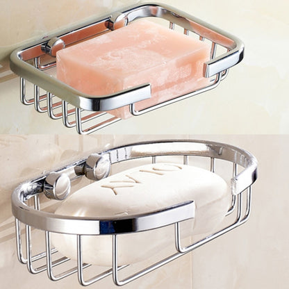 Stainless Steel Wall-Mounted Bathroom Soap Storage Rack, Square