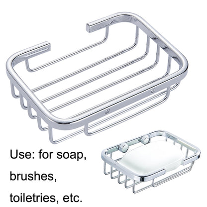 Stainless Steel Wall-Mounted Bathroom Soap Storage Rack, Square