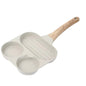 Maifan Stone Non-stick Pan Egg Burger Frying Pan Universal Induction Cooker, Four Hole, Dual Hole