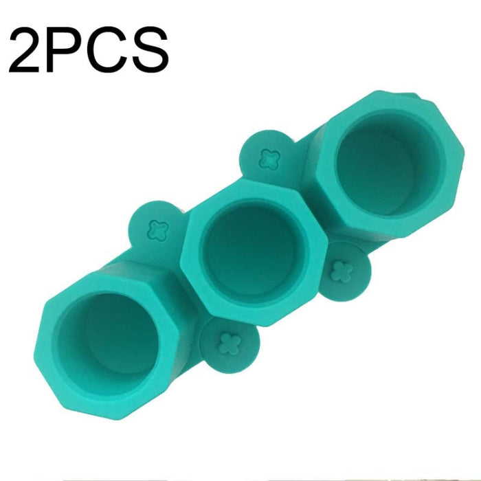 2 PCS 3 Grid Silicone Diamond Ice Tray Succulent Flower Pot Mold DIY Plaster Mold