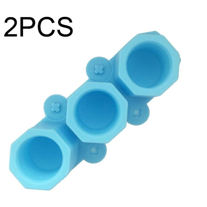 2 PCS 3 Grid Silicone Diamond Ice Tray Succulent Flower Pot Mold DIY Plaster Mold