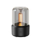 120ML Simulated Candlelight Aroma Diffuser USB Home Atmosphere Night Light Humidifier, DQ702 (Black), DQ702 (Beige)