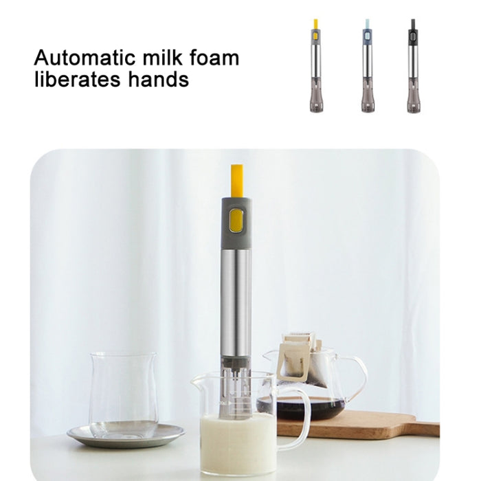 304 Stainless Steel Hand-held Electric Milk Foamer Coffee Utensil