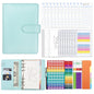 A6 Macaron PU Leather Loose-leaf Notebook Cash Budget Handbook, XJYS-010  Blue, XJYS-010  Pink, XJYS-010  Purple, XJYS-010 Yellow, XJYS-010 Black, XJYS-010 Green