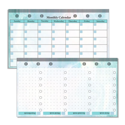 A6 6 Hole Budget Book Loose-leaf Replacement Core Handbook Insert,Spec: