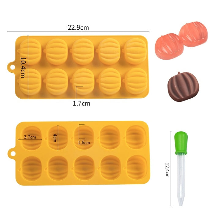 Pumpkin Chocolate Mousse Cake Cartoon Mold, Random Color Delivery