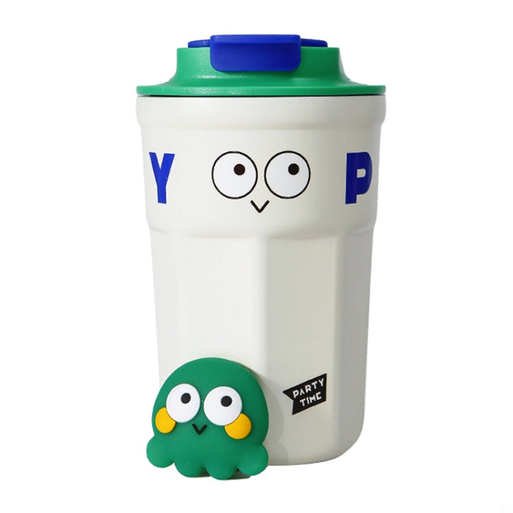 Cartoon Thermal Insulation Cup 316 Stainless Steel Coffee Mug Water Cup, Capacity:, 400ml White, 400ml Purple, 400ml Pink, 400ml Light Green