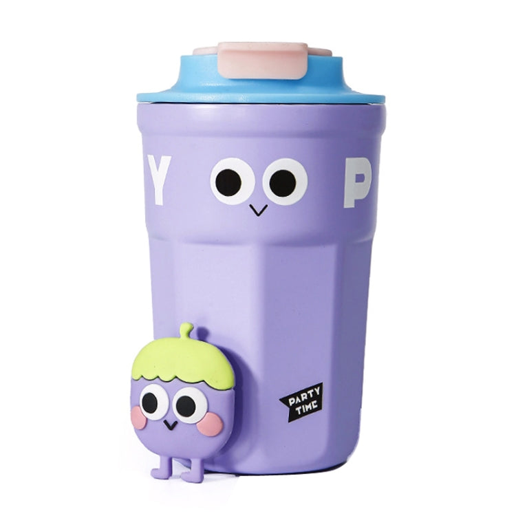 Cartoon Thermal Insulation Cup 316 Stainless Steel Coffee Mug Water Cup, Capacity:, 400ml White, 400ml Purple, 400ml Pink, 400ml Light Green