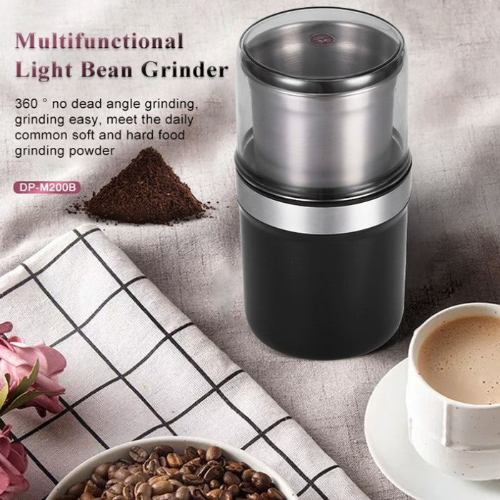 M200B Electric Mini Coffee Grinder Grain Bean Grinding Machine, Spec: