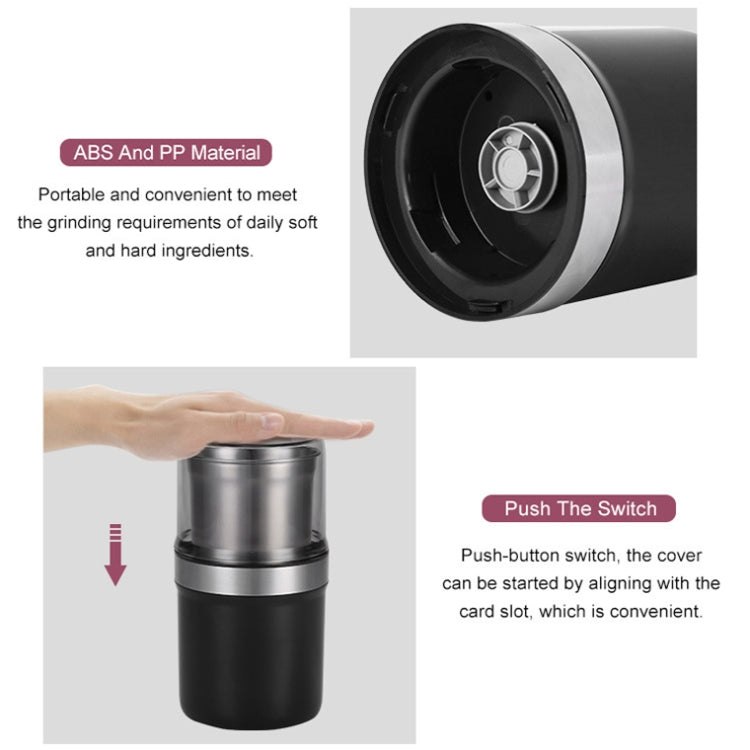 M200B Electric Mini Coffee Grinder Grain Bean Grinding Machine, Spec:, EU Plug, UK Plug, US Plug