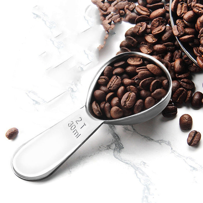 YG-MC12 304 Thickened Stainless Steel Coffee Spoon Scales Scaling Spoon