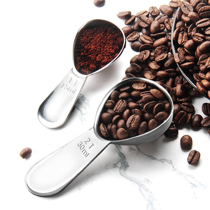 YG-MC12 304 Thickened Stainless Steel Coffee Spoon Scales Scaling Spoon