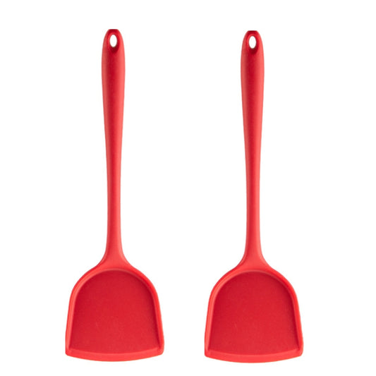 Non-stick High Temperature Resistant Silicone Cookware, Style:Food Clip, Spatula, Soup Spoon, Leak Spoon, Spaghetti Claw, Rice Spoon, Leak Shovel