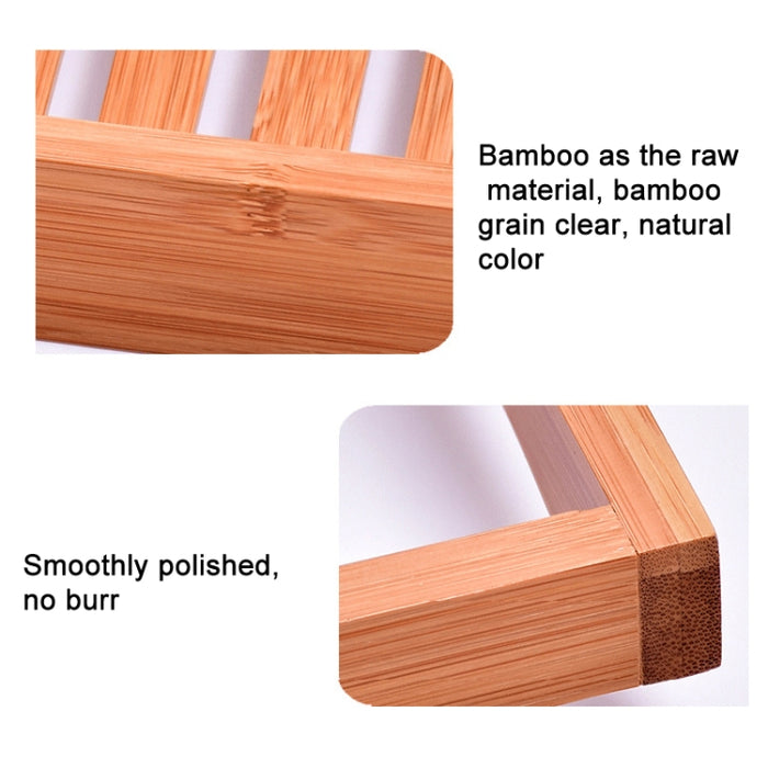 Bamboo Non-slip Bathtub Shelf Multifunctional Soaking Shelf