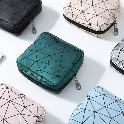 XH8214 Portable Sanitary Napkin Storage Bag Large Capacity Waterproof Coin Bag, XH8214 Fluorescence, XH8214 Sky Blue, XH8214 Cherry Pink, XH8214 Apricot, XH8214 Plant Green, XH8214 Black
