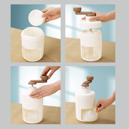 Household Small Manual Ice Crusher Portable Mini Ice Smoothie Machine, T555