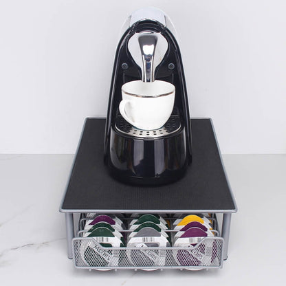 3 Rows Drawer Type Coffee Capsule Holder Organizer Can Storage 60pcs Milk Ball