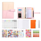 A6 YMX-012 PU Leather Budget Binder Notebook Macaron Color Matching Handbook, Macaron Color (Orange+Brown), Macaron Color (Yellow+Light Green), Macaron Color (Pink+Blue), Macaron Color (White+Black), Macaron Color (Khaki+Pink), Macaron Color (Blue+Purple)
