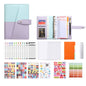 A6 YMX-012 PU Leather Budget Binder Notebook Macaron Color Matching Handbook, Macaron Color (Orange+Brown), Macaron Color (Yellow+Light Green), Macaron Color (Pink+Blue), Macaron Color (White+Black), Macaron Color (Khaki+Pink), Macaron Color (Blue+Purple)