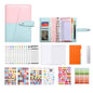 A6 YMX-012 PU Leather Budget Binder Notebook Macaron Color Matching Handbook, Macaron Color (Orange+Brown), Macaron Color (Yellow+Light Green), Macaron Color (Pink+Blue), Macaron Color (White+Black), Macaron Color (Khaki+Pink), Macaron Color (Blue+Purple)
