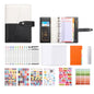 A6 YMX-012 PU Leather Budget Binder Notebook Macaron Color Matching Handbook, Macaron Color (Orange+Brown), Macaron Color (Yellow+Light Green), Macaron Color (Pink+Blue), Macaron Color (White+Black), Macaron Color (Khaki+Pink), Macaron Color (Blue+Purple)