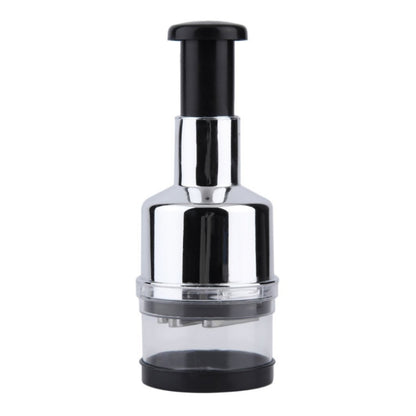 Press Kitchen Cutter Garlic Onion Pat Knife, Stainless Steel Black, Plating Silver, Plating White