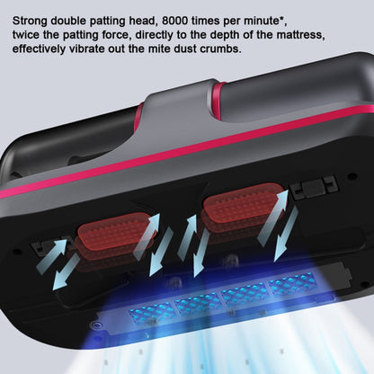 100W 8000 Pa Wireless Charging Mite Removal Instrument Vacuum Cleaner UV Sterilization Machine, 100W Red, 100W  Purple