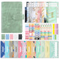 A6 Crocodile Pattern PU Leather Loose-Leaf Binder Budget Notebook Cash Envelope Organizer, Crocodile Pattern (Bean Green), Crocodile Pattern (Warm White), Crocodile Pattern (Pink), Crocodile Pattern (Glaze Blue), Crocodile Pattern (Rock Gray)