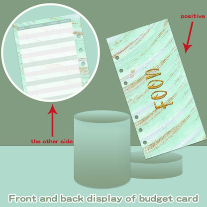A6 Crocodile Pattern PU Leather Loose-Leaf Binder Budget Notebook Cash Envelope Organizer, Crocodile Pattern (Bean Green), Crocodile Pattern (Warm White), Crocodile Pattern (Pink), Crocodile Pattern (Glaze Blue), Crocodile Pattern (Rock Gray)