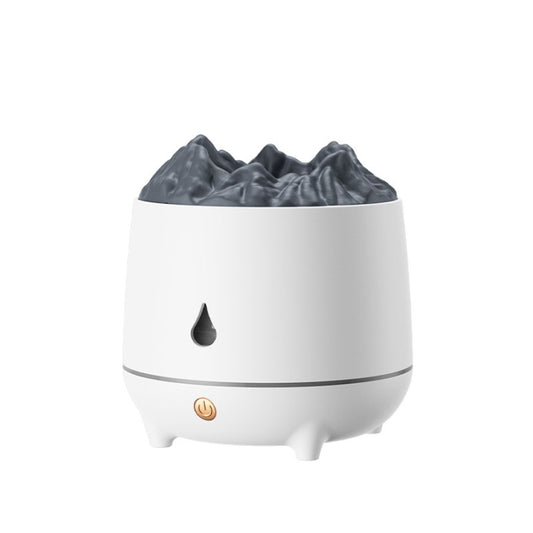 HS01 Simulation Flame Humidifier Home Aromatherapy Machine With Night Light