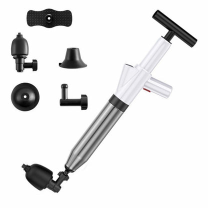 Toilet Pipe Dredger Toilet Sewer Floor Drain Clogged Household High Pressure Pneumatic Tool, HX28 (Gray), HX28 (Black), HX28 (Green), HX28 (White)