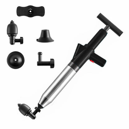 Toilet Pipe Dredger Toilet Sewer Floor Drain Clogged Household High Pressure Pneumatic Tool, HX28 (Gray), HX28 (Black), HX28 (Green), HX28 (White)