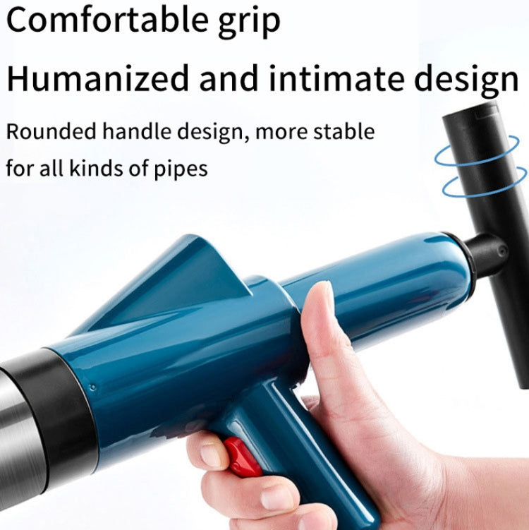 Toilet Pipe Dredger Toilet Sewer Floor Drain Clogged Household High Pressure Pneumatic Tool, HX28 (Gray), HX28 (Black), HX28 (Green), HX28 (White)