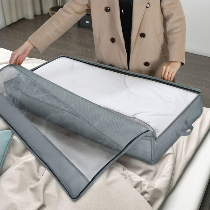 Non-Woven Quilt Storage Bag Home Dustproof Finishing Bag Moving Packing Bag 100 x 50 x 15cm