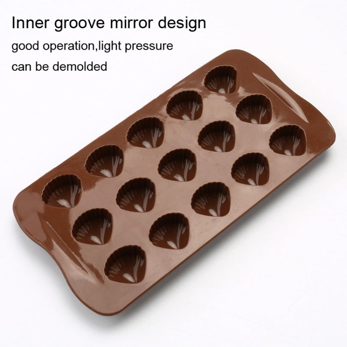 2pcs Silicone Chocolate Mold Jelly Christmas Candy Cake Mould, Style: