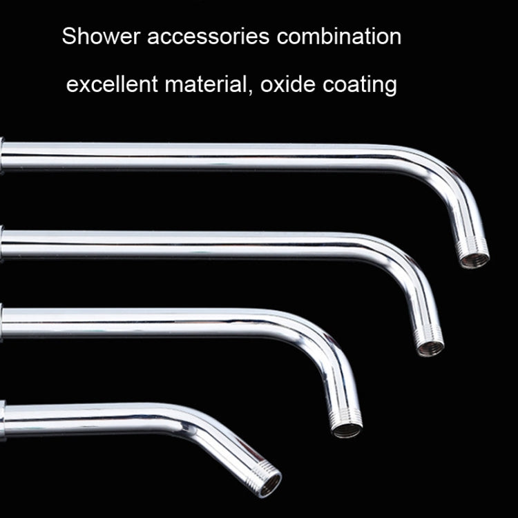 Top Spray Rod Shower Tube Stainless Steel Shower Outlet Pipe Elbow, 20cm, 29.5cm, 39cm, 49.5cm
