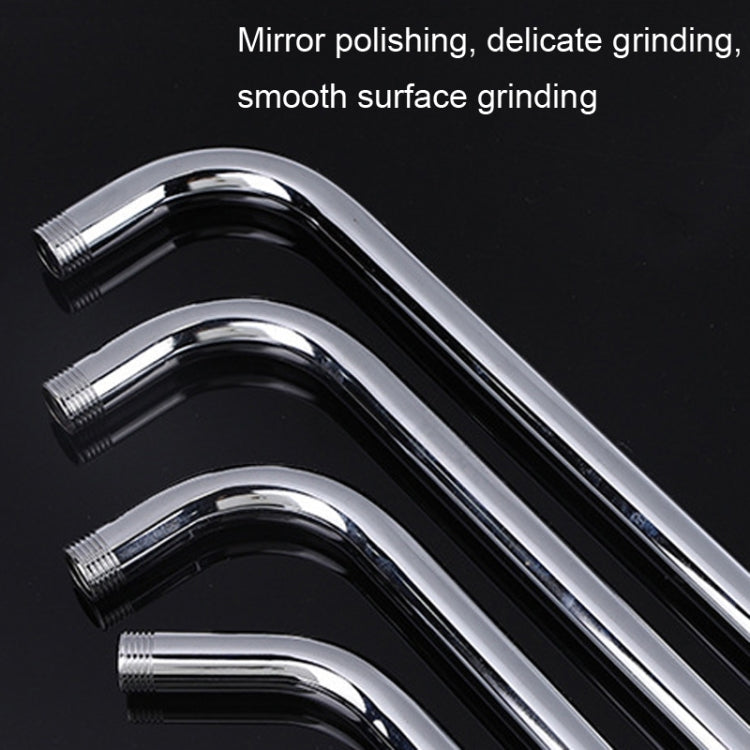 Top Spray Rod Shower Tube Stainless Steel Shower Outlet Pipe Elbow, 20cm, 29.5cm, 39cm, 49.5cm