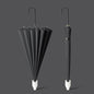 16 Bone Automatic Long Handle Double Sunny And Rain Dual Use Umbrella, With Waterproof Cover Beige, With Waterproof Cover Black, With Waterproof Cover Purple, With Waterproof Cover Green, With Waterproof Cover White, With Waterproof Cover Matcha       ...