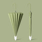 16 Bone Automatic Long Handle Double Sunny And Rain Dual Use Umbrella, With Waterproof Cover Beige, With Waterproof Cover Black, With Waterproof Cover Purple, With Waterproof Cover Green, With Waterproof Cover White, With Waterproof Cover Matcha       ...