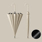 16 Bone Automatic Long Handle Double Sunny And Rain Dual Use Umbrella, With Waterproof Cover Beige, With Waterproof Cover Black, With Waterproof Cover Purple, With Waterproof Cover Green, With Waterproof Cover White, With Waterproof Cover Matcha       ...
