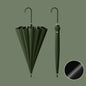 16 Bone Automatic Long Handle Double Sunny And Rain Dual Use Umbrella, With Waterproof Cover Beige, With Waterproof Cover Black, With Waterproof Cover Purple, With Waterproof Cover Green, With Waterproof Cover White, With Waterproof Cover Matcha       ...