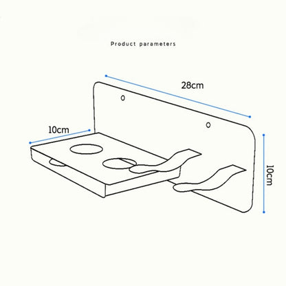 For Dyson Hair Dryer Holder Bathroom Wall-mounted Storage Rack