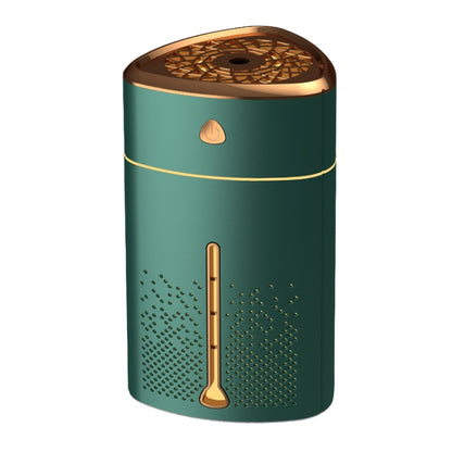 Silent USB Plug-In Silver Ion Purifying Humidifier Household Night Light Atomizer, Electroplated White, Electroplated Green, White, Green, Duck