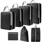 7 In 1  Compression Packing Cubes Expandable Travel Bags Luggage Organizer, 7 In 1