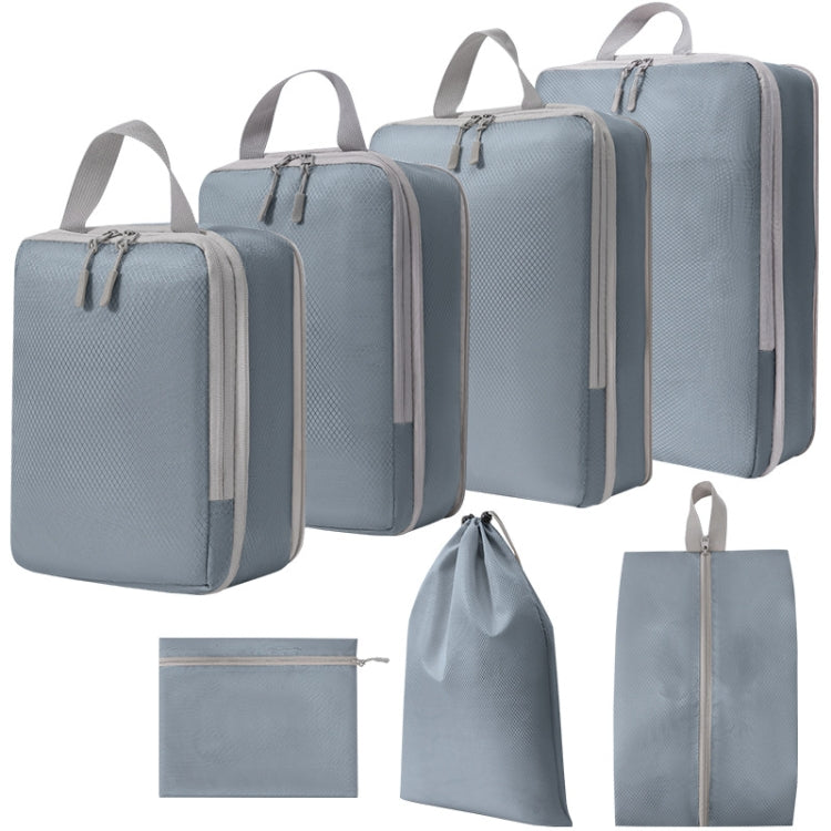 7 In 1  Compression Packing Cubes Expandable Travel Bags Luggage Organizer, 7 In 1