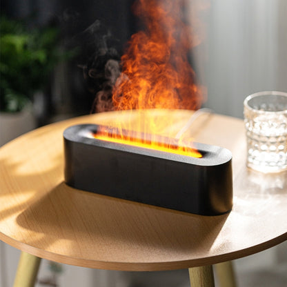 DQ709 Flame Aromatherapy Diffuser Quiet USB Air Humidifier, DQ709 Black, DQ709 White