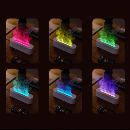 DQ709 Flame Aromatherapy Diffuser Quiet USB Air Humidifier, DQ709 Black, DQ709 White