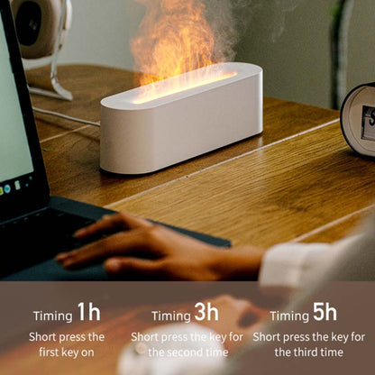 DQ709 Flame Aromatherapy Diffuser Quiet USB Air Humidifier, DQ709 Black, DQ709 White