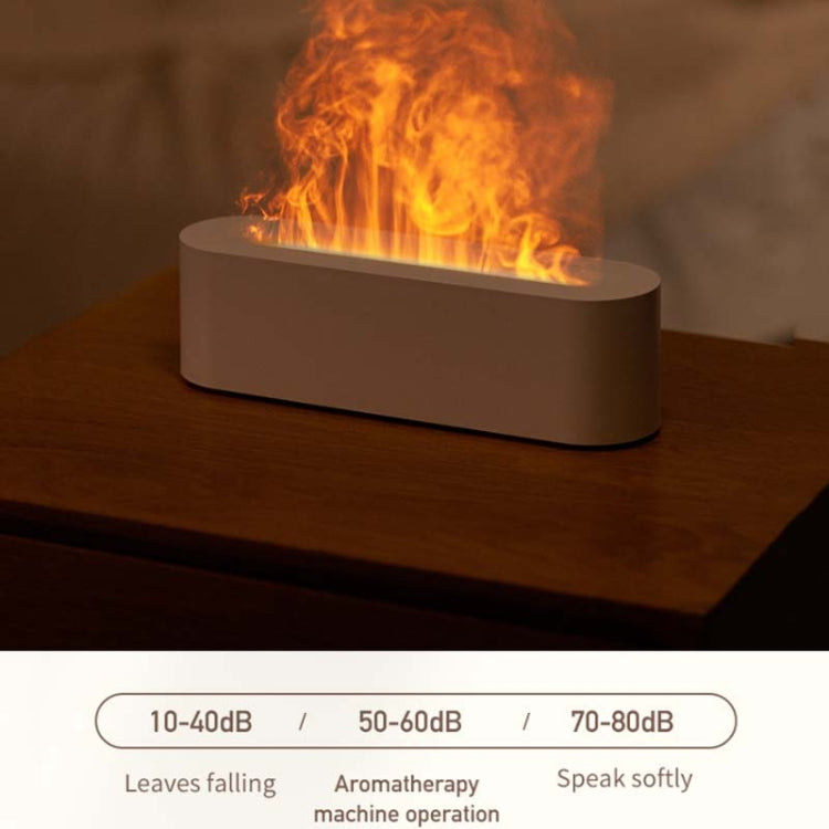 DQ709 Flame Aromatherapy Diffuser Quiet USB Air Humidifier, DQ709 Black, DQ709 White